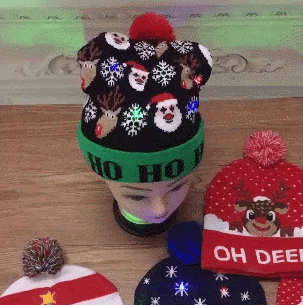 Christmas LED Beanie Knitted Cap