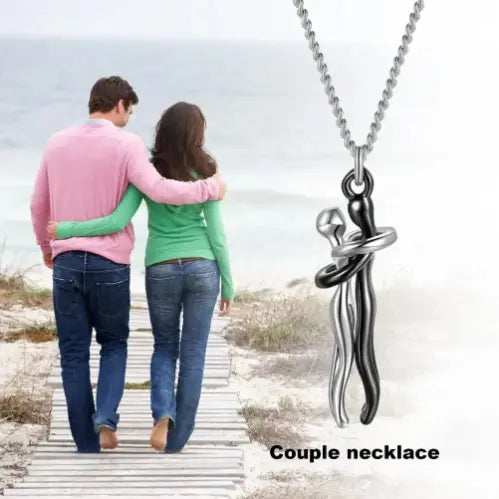 Couple Hug Necklace