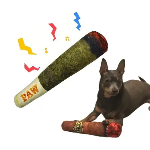 Cigar Plush Dog Toy