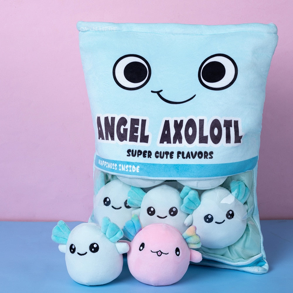 Snack Pillow Cat Plushies And Cookie Cheese Puffy Plush