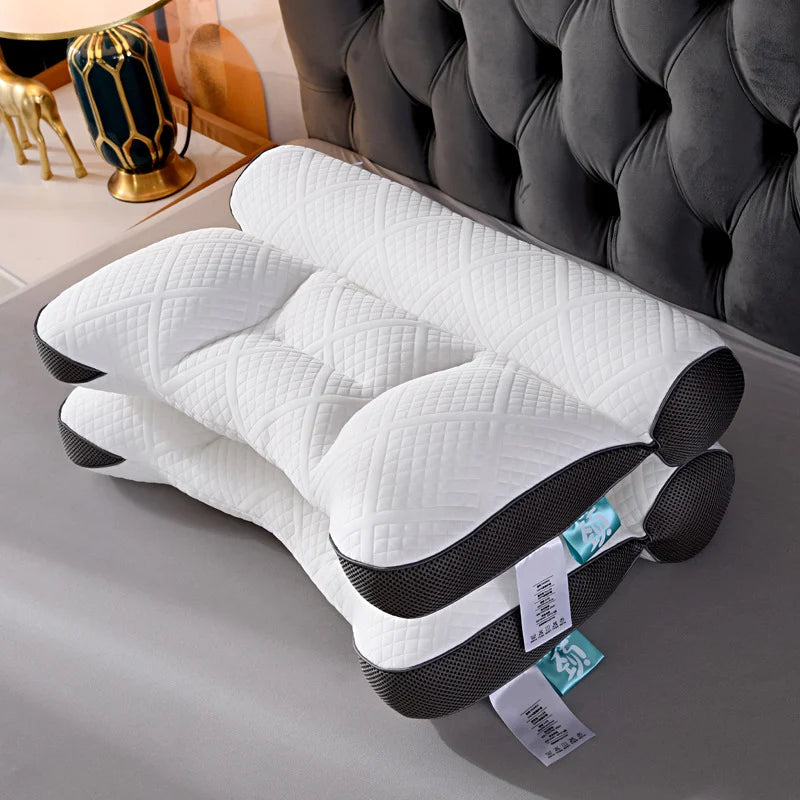 Ergonomic Goose Down Pillow With Cervical Neck Support