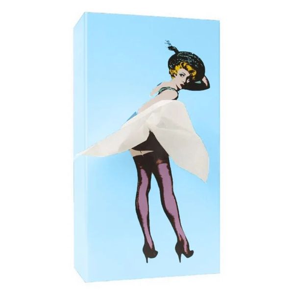 Sexy Flying Up Skirt Girl Tissue Box