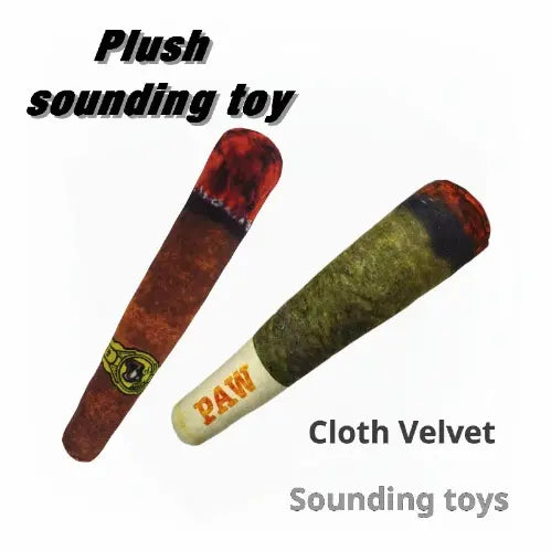 Cigar Plush Dog Toy