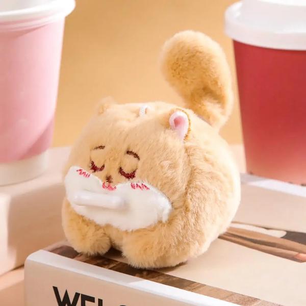 FREE GIFT ( U.P. $24.99) : Wagging Tail Cat Plush Key Chain Bag Pendant