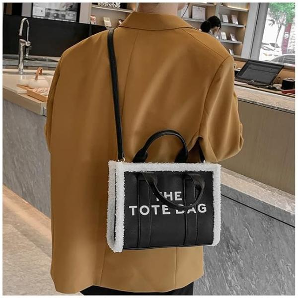 The Tote Bag ( Leather With Lamb Wool)