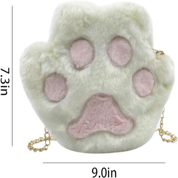 Cute Cat Paw Plush bag