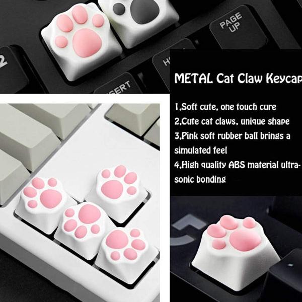 Custom Gaming Cat Paw & Butt Keycap