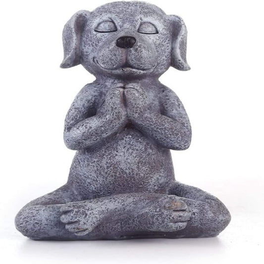 Zen Meditating Buddha Dog Statue Buddha