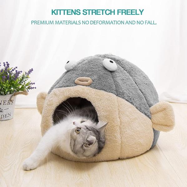 Shark, Angler & Puffer Fish Cat Bed