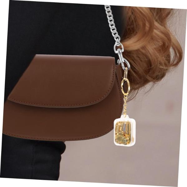 Vintage Musical Box Bag Pendant Keychain