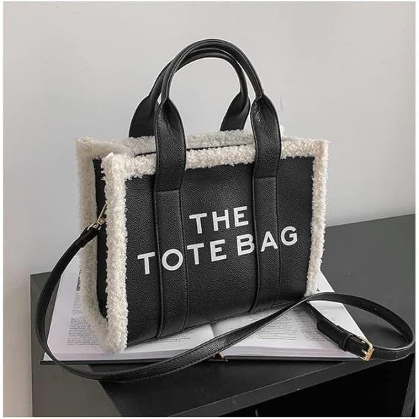 The Tote Bag ( Leather With Lamb Wool)