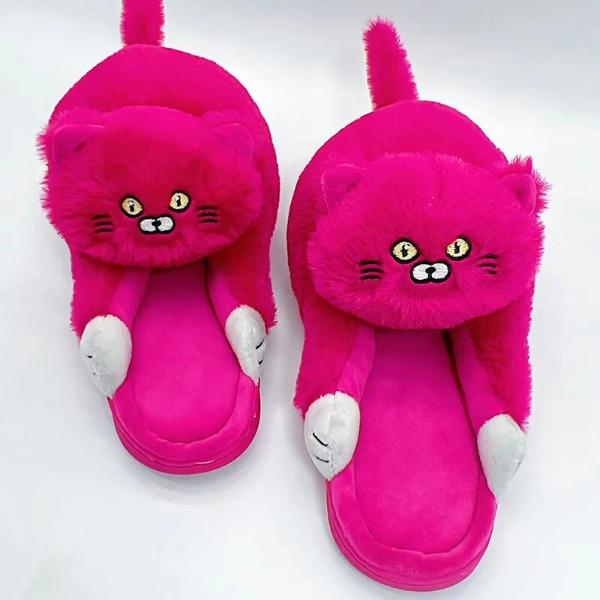 Cuddly Cat Winter Slippers