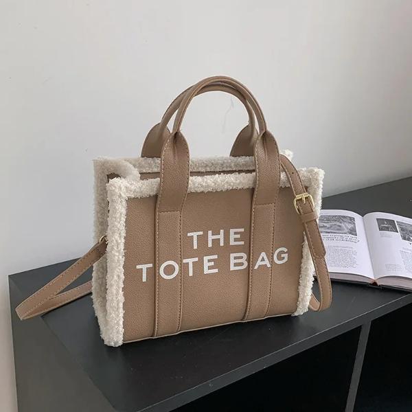 The Tote Bag ( Leather With Lamb Wool)