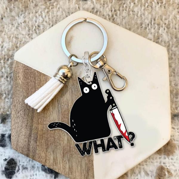 Killer Cat Bag Pendant & Keychain