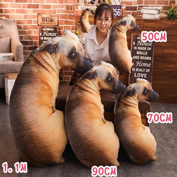 3D Dog Plush Pillow