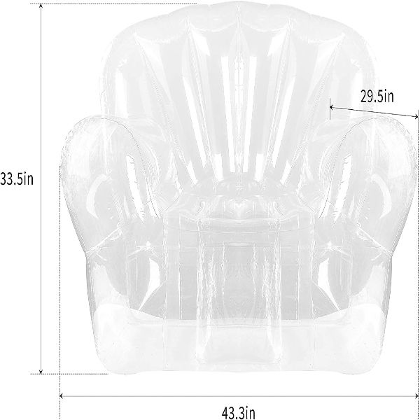 Airy Throne Inflatable Transparent Chair