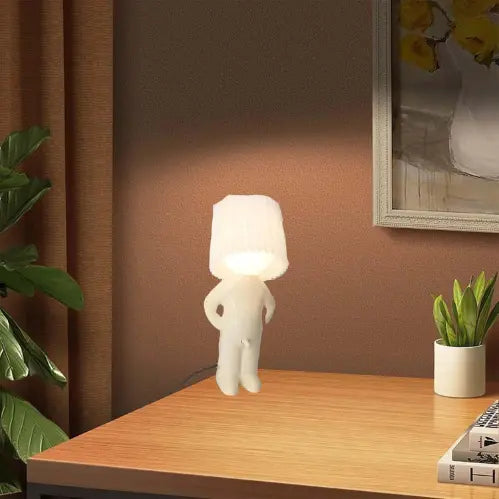 Little Shy Man Weener And Golden Man Night Lamp