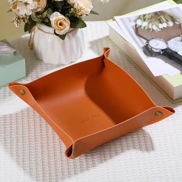 Nordic Leather Tray Organizer