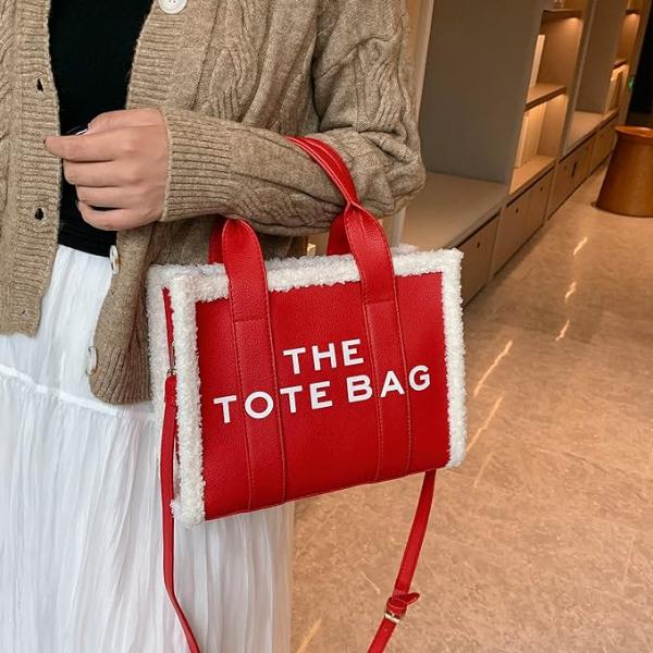 The Tote Bag ( Leather With Lamb Wool)