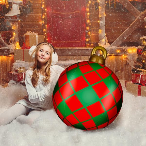 Christmas Giant Inflatable Ball Decoration (24 Inch)