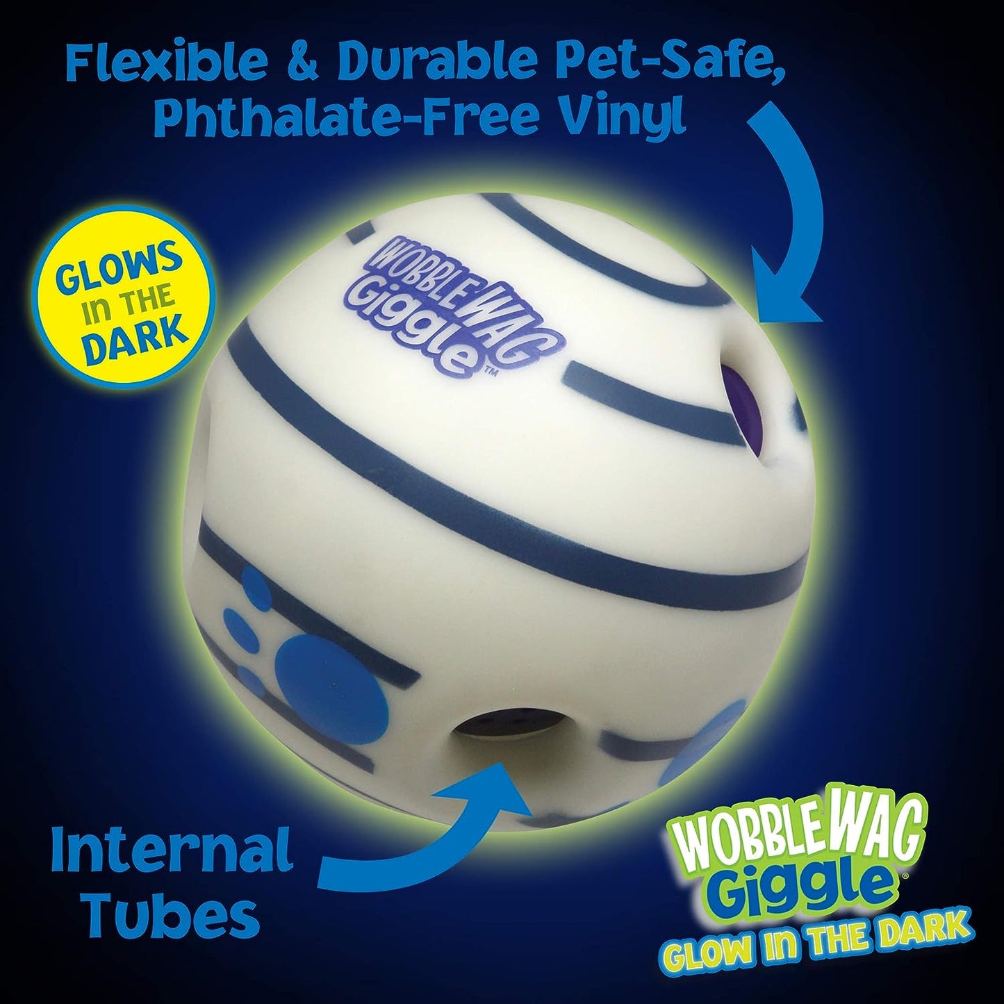 2023 Wobble Gag Giggle Ball Dog Toy