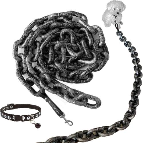 BeastChain Simulated Metal Chain Dog leash