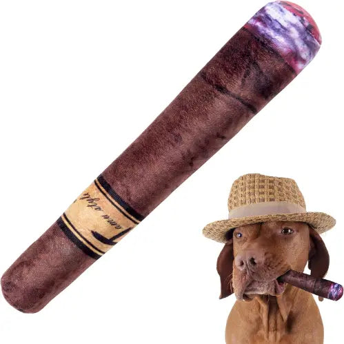 Dog Cigar Plush Toy – Barkermeow