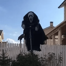 Mr Bone's Scream Scarecrow