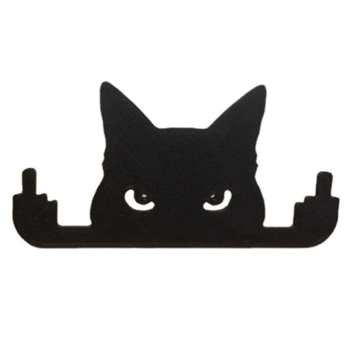 Funny Black Cat Middle Finger Decoration Ornament