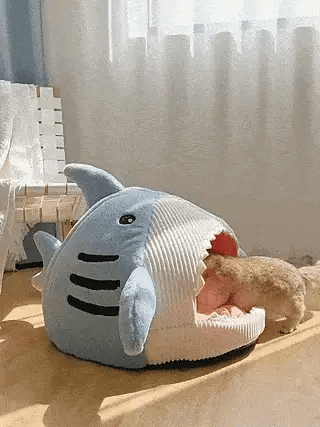 Shark, Angler & Puffer Fish Cat Bed