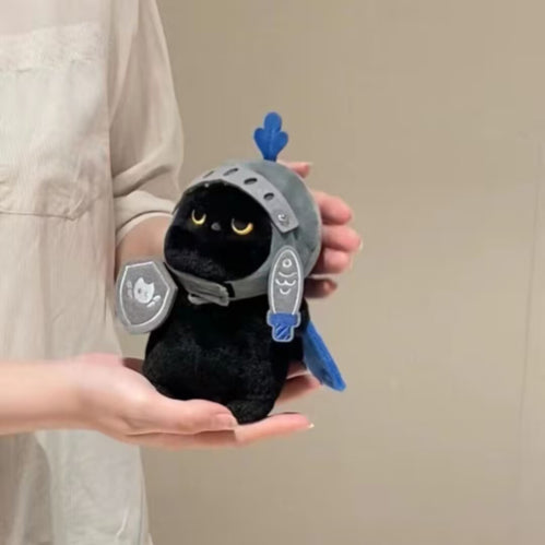 Black Cat Knight Plush Toy: Your Loyal Fantasy Companion