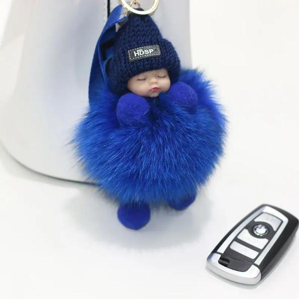 FREE GIFT Pompom Sleeping Baby Plush Keychain