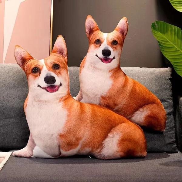 3D Dog Plush Pillow