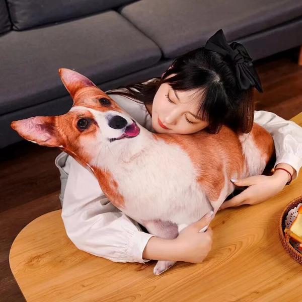 3D Dog Plush Pillow