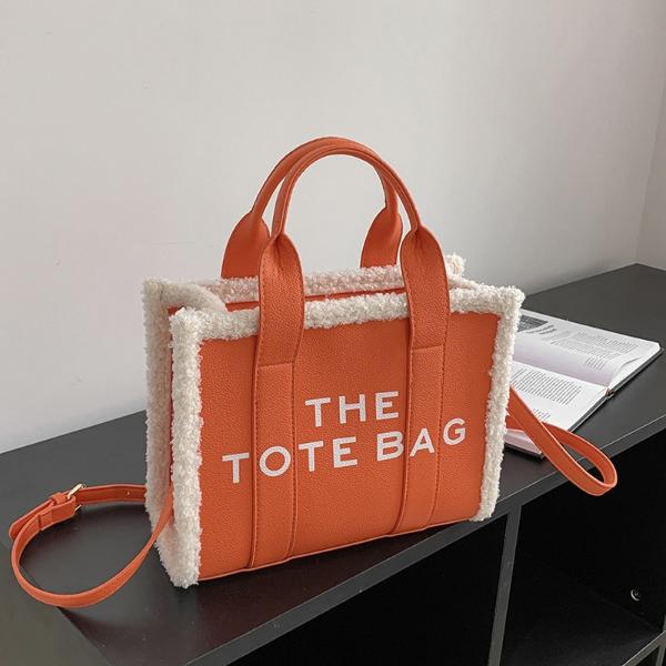 The Tote Bag ( Leather With Lamb Wool)