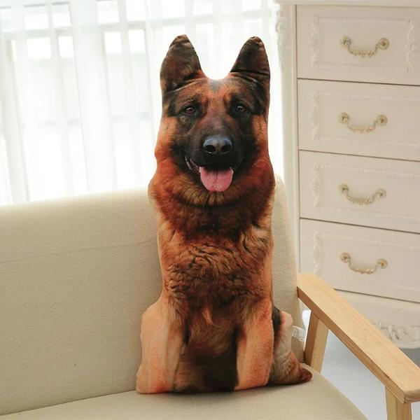 3D Dog Plush Pillow