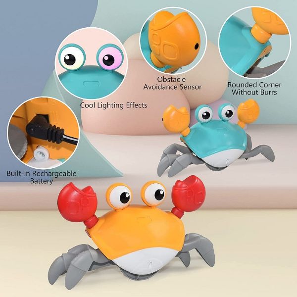 Interactive Crawling Crab Dog Toy