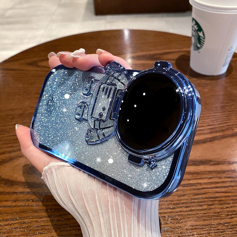 Glitter Astronaut Phone Case for iPhone ( FULL PROTECTION)