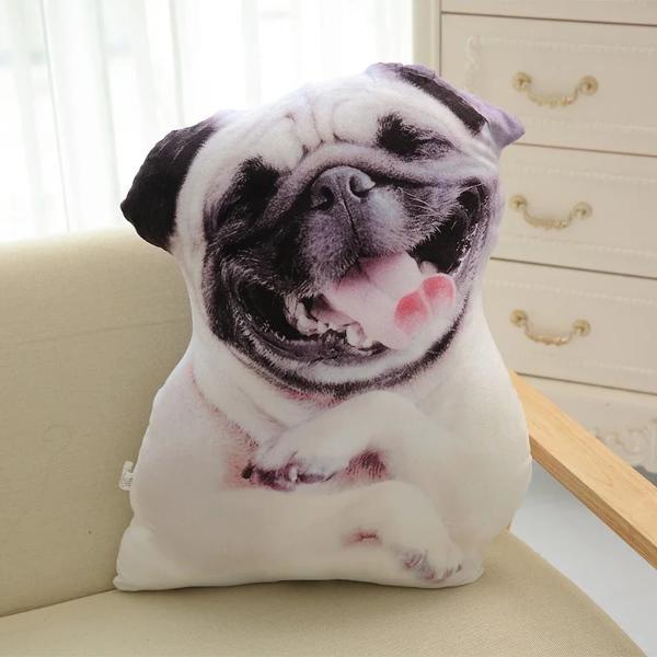 3D Dog Plush Pillow