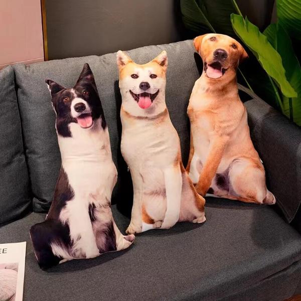 3D Dog Plush Pillow