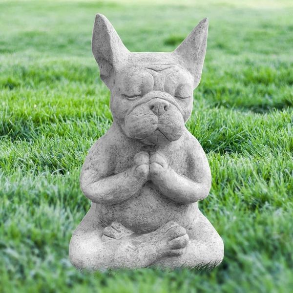 Zen Meditating Buddha Dog Statue Buddha
