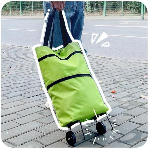 Fashionable Folding Shopping Cart with Wheels