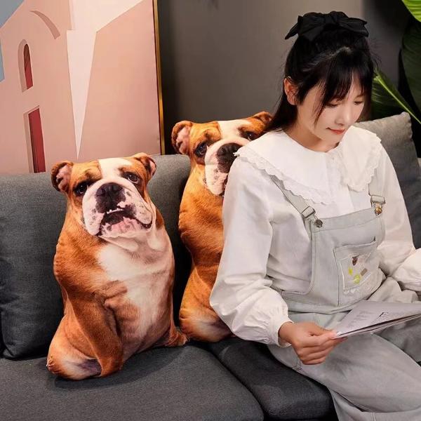 3D Dog Plush Pillow