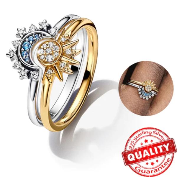 Celestial Sun & Moon Ring