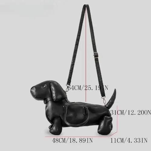 Daschund Crossbody Bag Purse