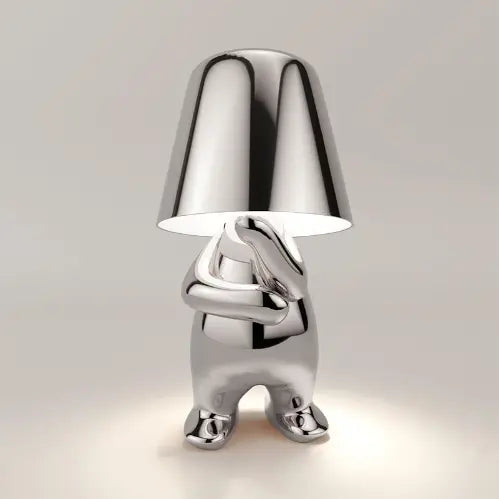 Little Shy Man Weener And Golden Man Night Lamp