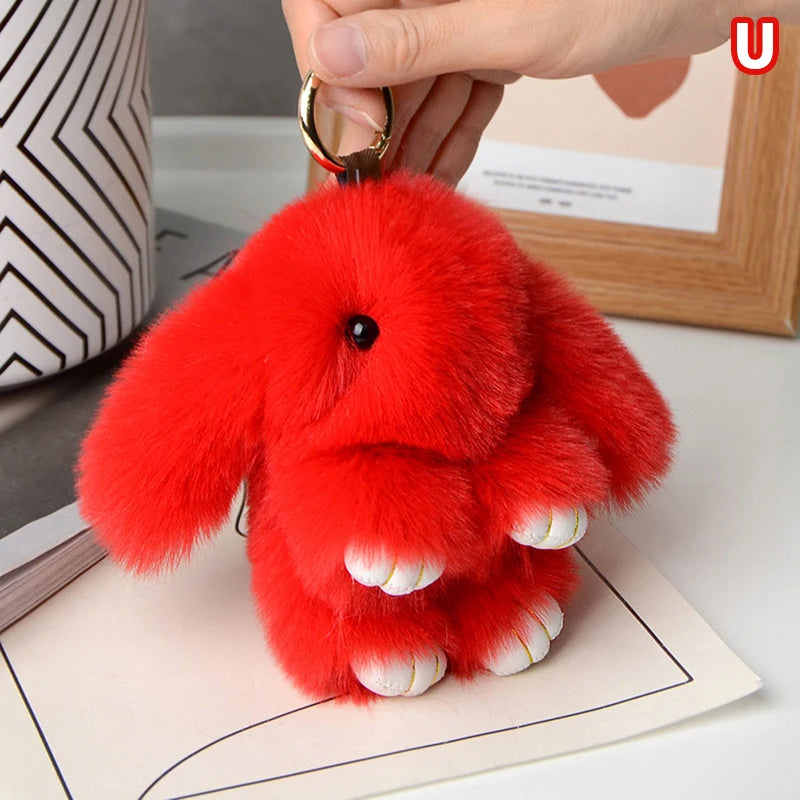 Rabbit Plush Key Chain Bag Pendant