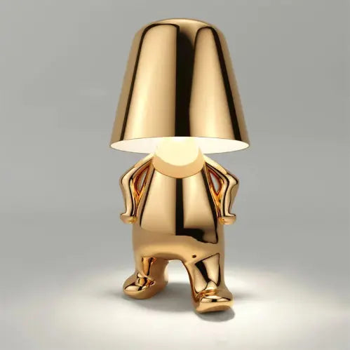 Little Shy Man Weener And Golden Man Night Lamp