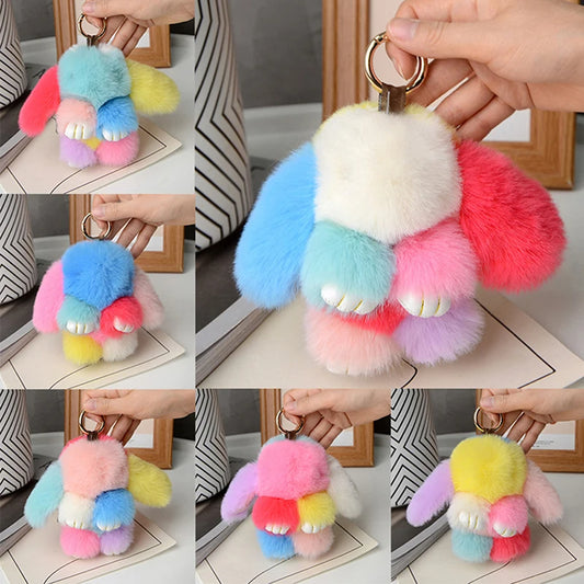 Rabbit Plush Key Chain Bag Pendant