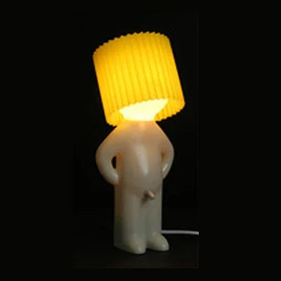 Little Shy Man Weener And Golden Man Night Lamp